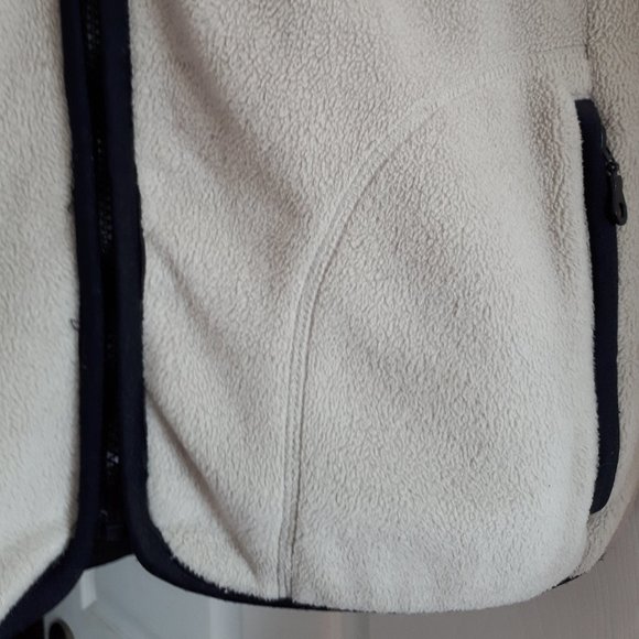 Vest by Barrage Authentic in Size XL - Ivory and Black/two front zip pockets - Picture 3 of 4